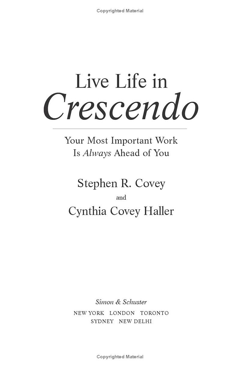 live life in crescendo