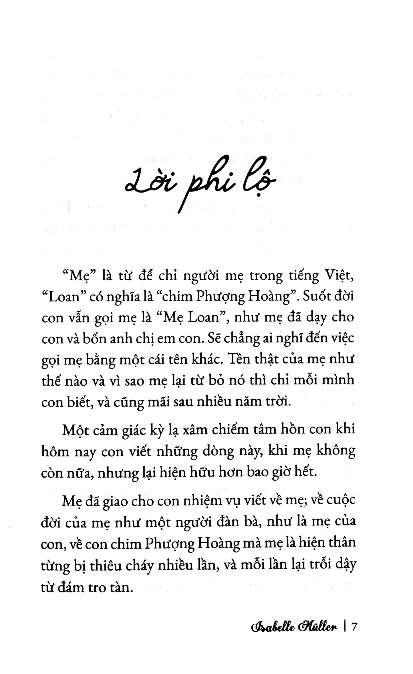 Loan - Tu Cuoc Doi Cua Mot Con Chim Phuong Hoang (Tai Ban 2025)