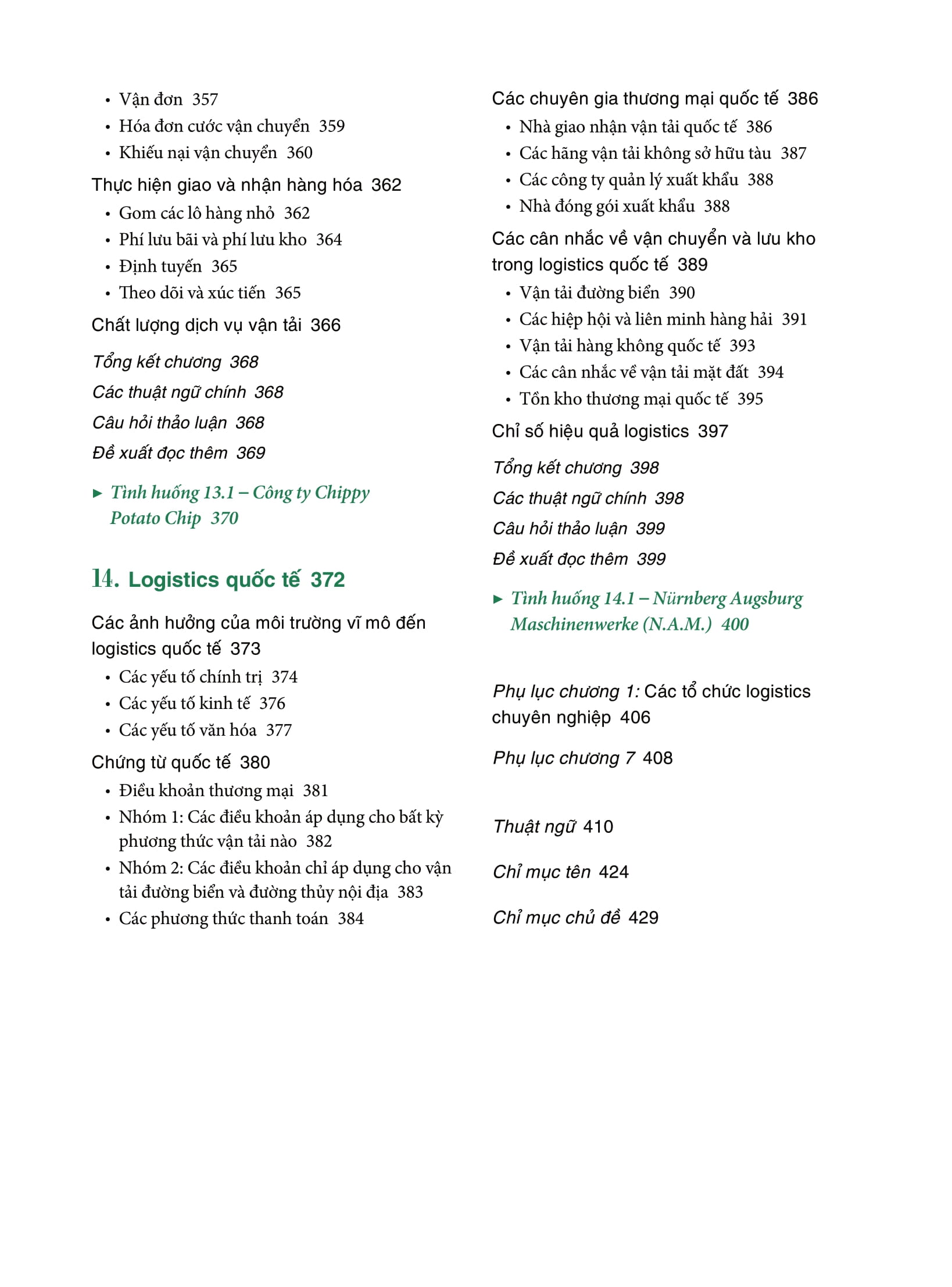 logistics và quản trị chuỗi cung ứng