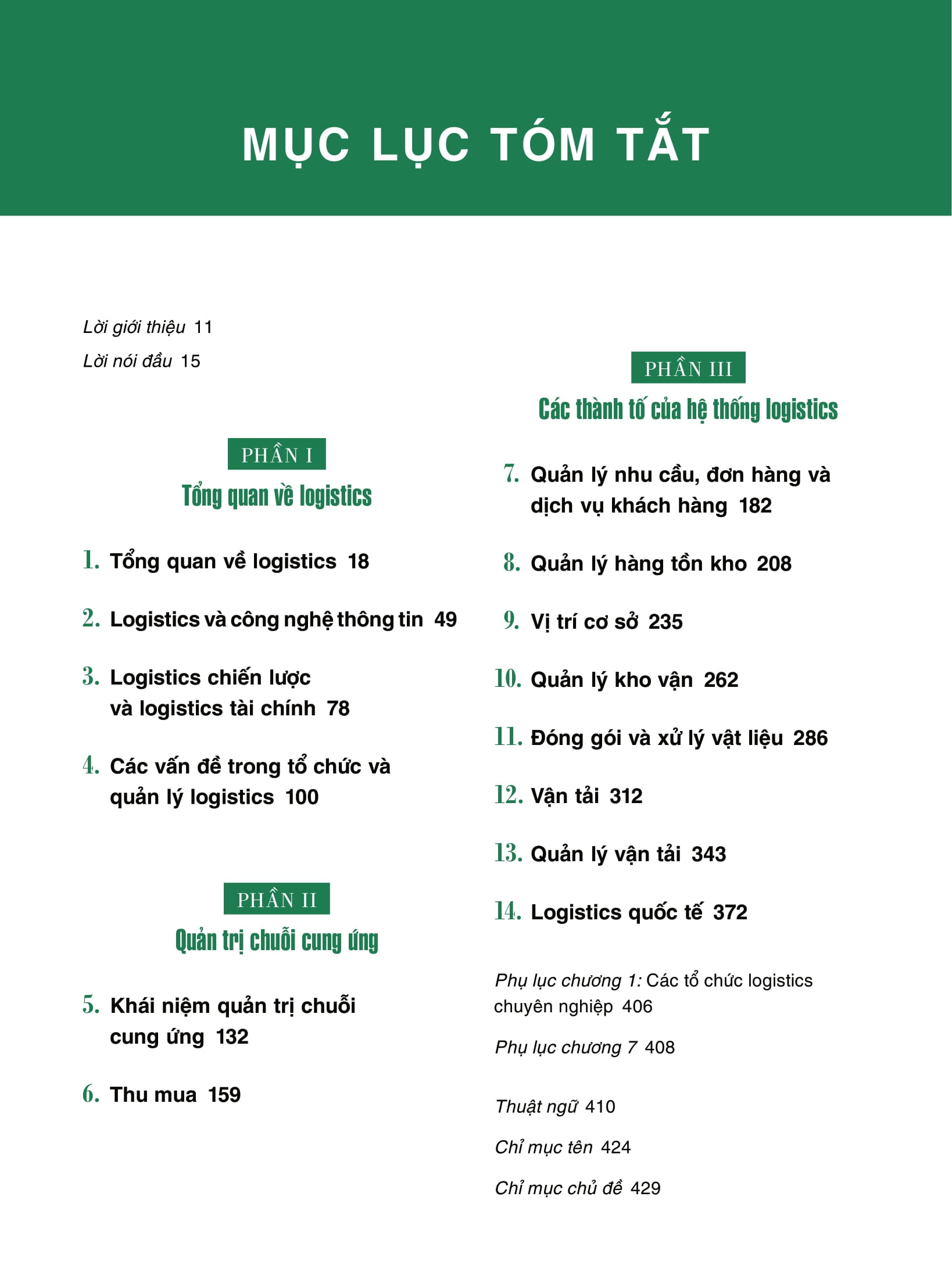 logistics và quản trị chuỗi cung ứng