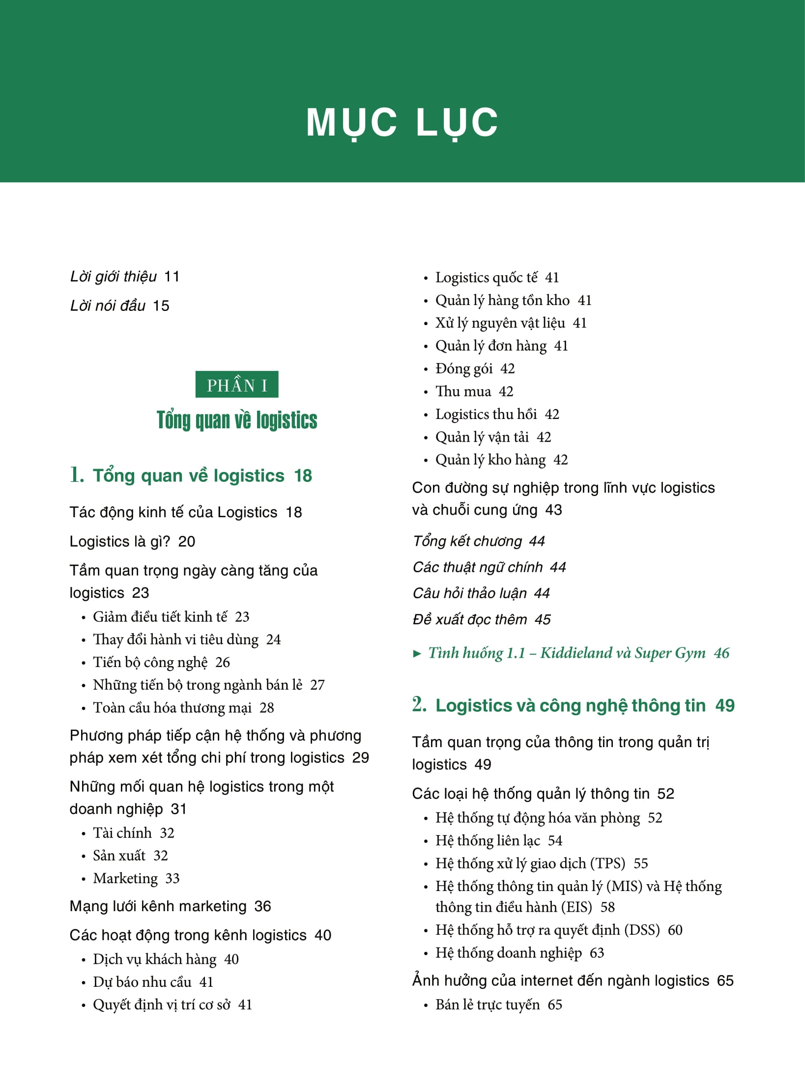 logistics và quản trị chuỗi cung ứng