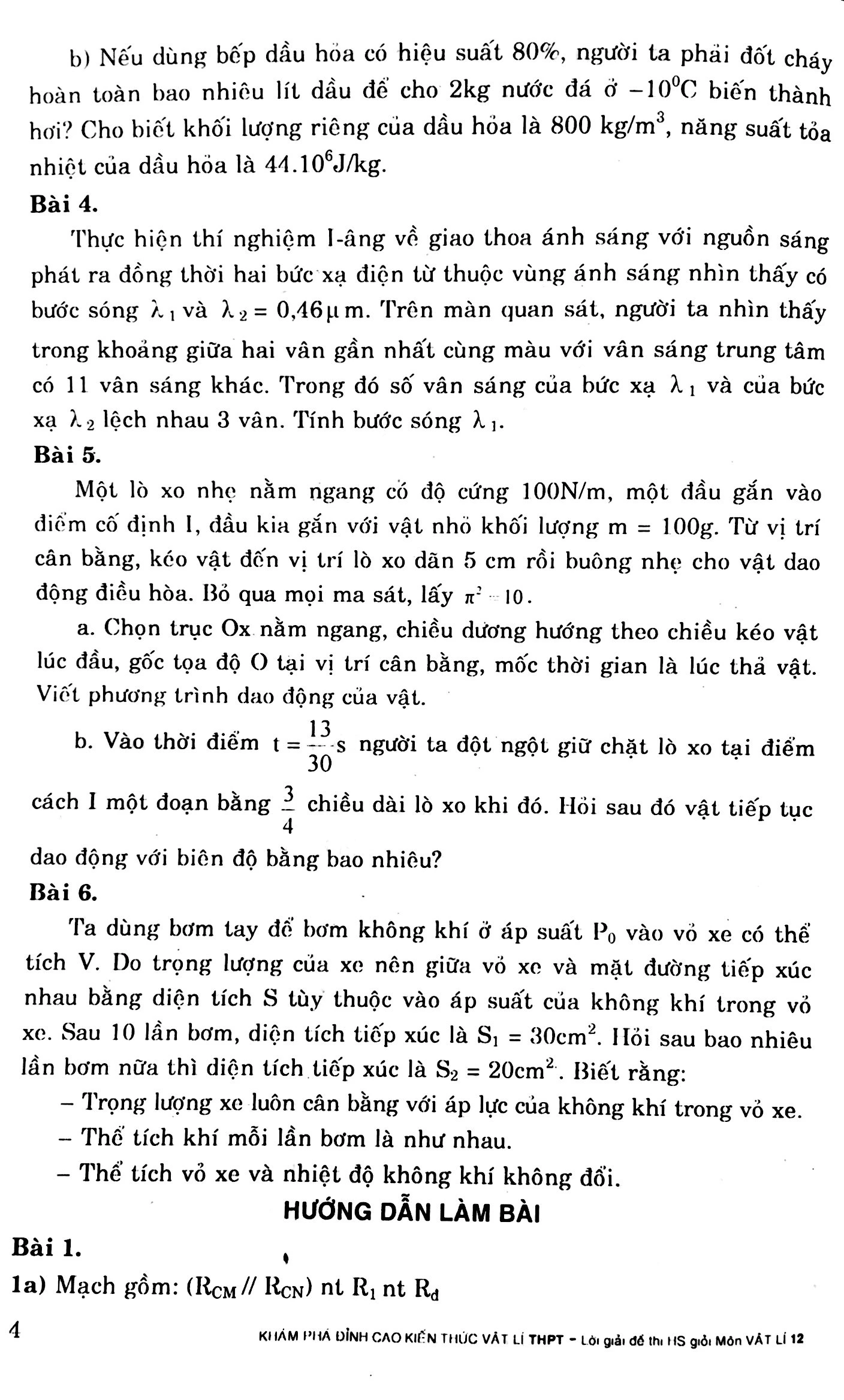 lời giải đề thi học sinh giỏi vật lí lớp 12