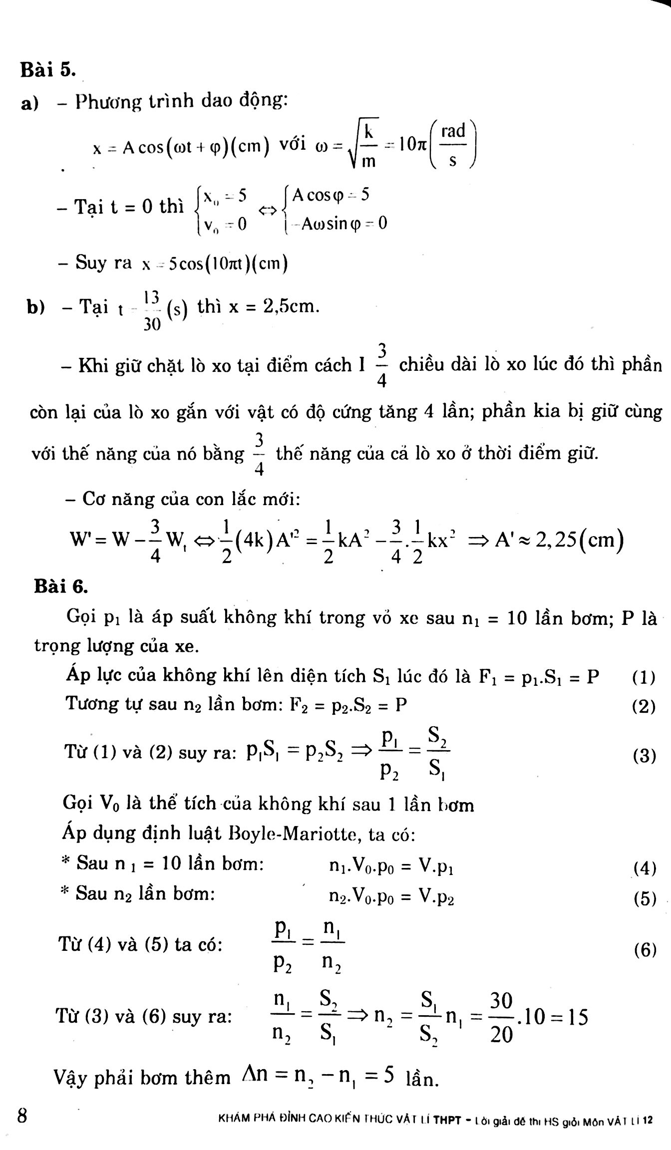 lời giải đề thi học sinh giỏi vật lí lớp 12