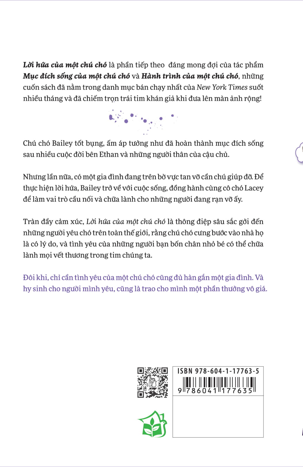 lời hứa của một chú chó - a dog's promise