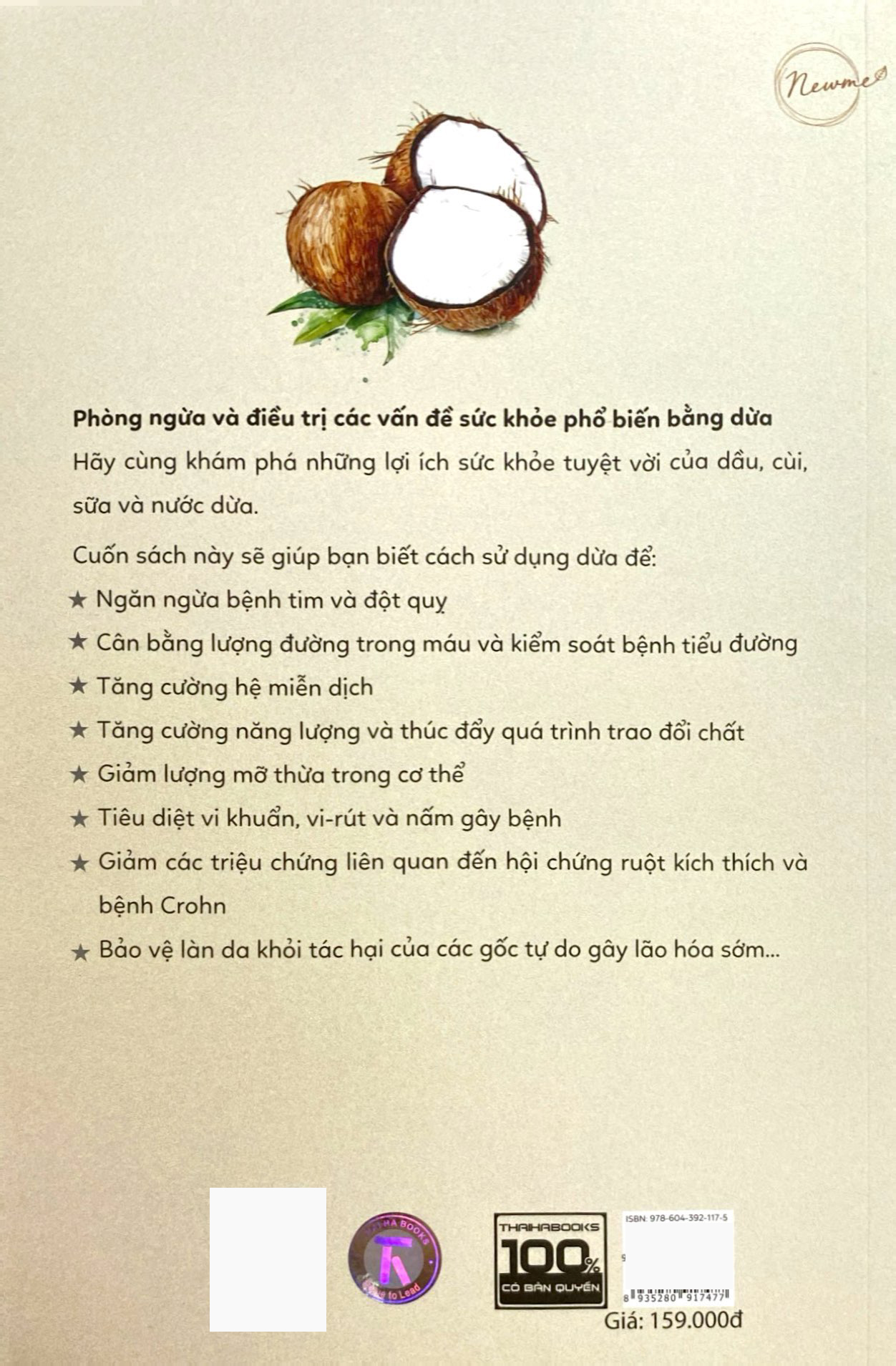 lợi ích sức khỏe từ dừa