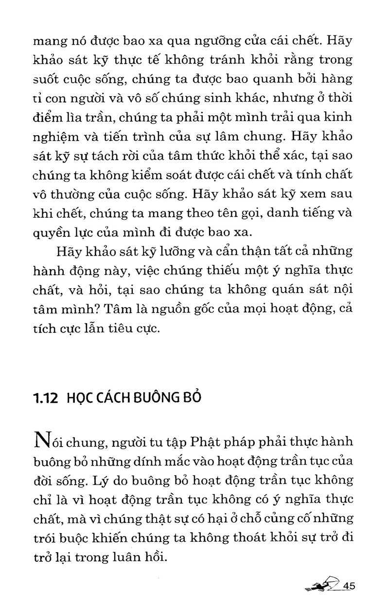 lời khuyên chân thành của đạo sư