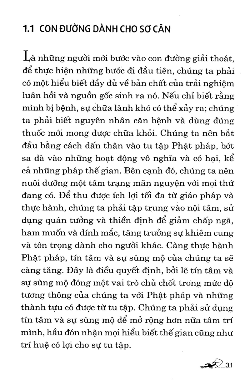 lời khuyên chân thành của đạo sư