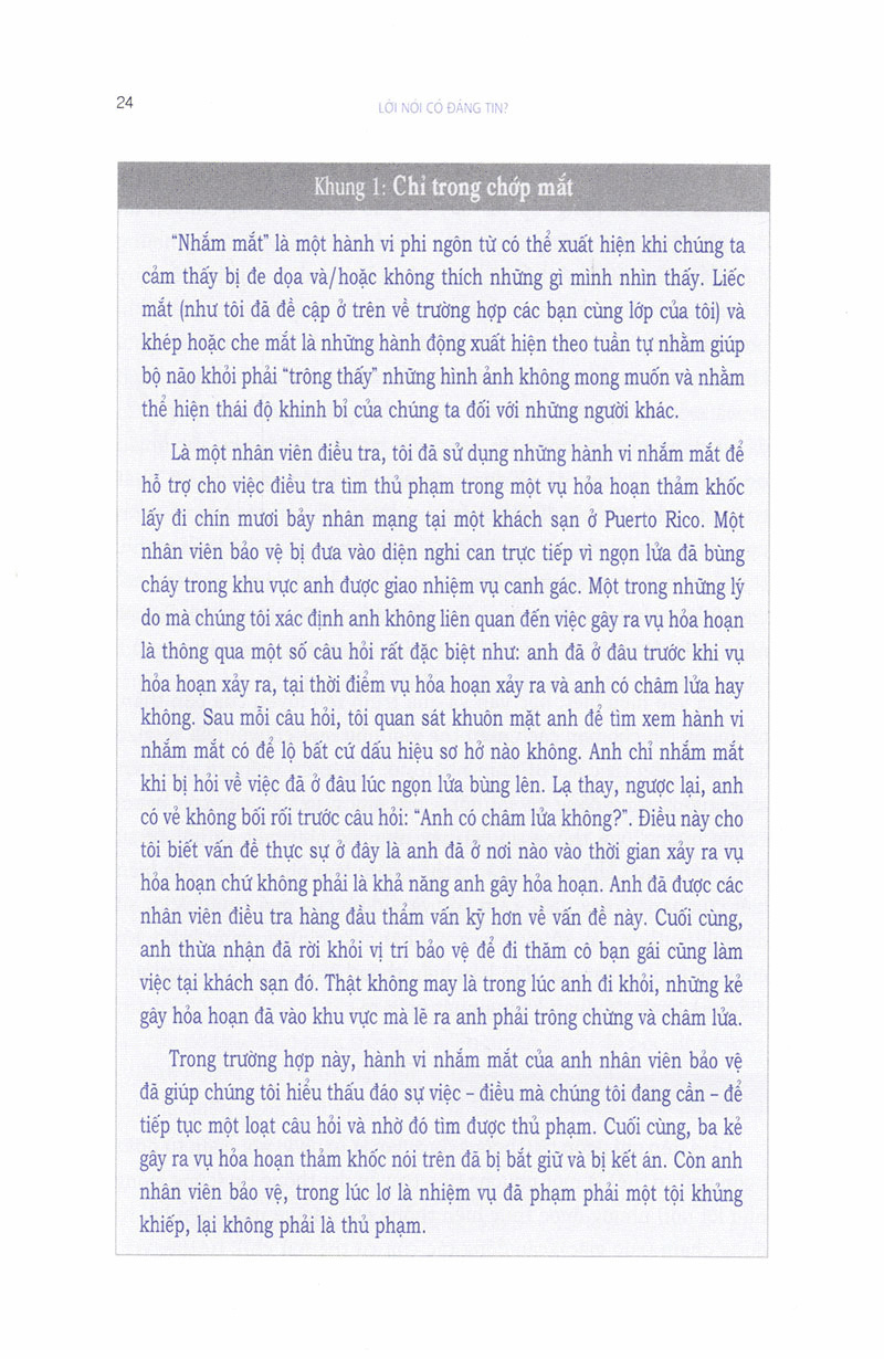 lời nói có đáng tin?