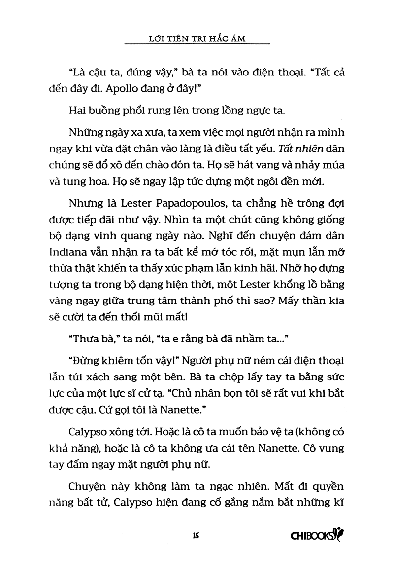 lời tiên tri hắc ám (tái bản 2018) - phần 2 series những thử thách của apollo