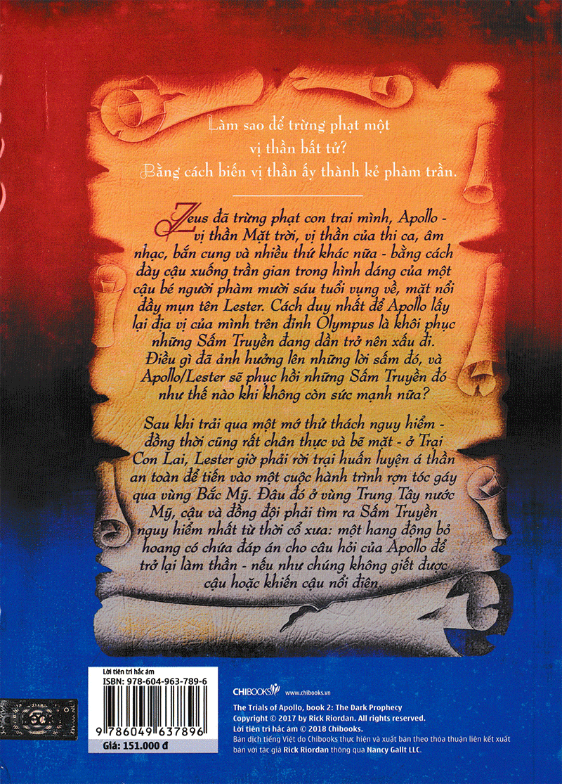 lời tiên tri hắc ám (tái bản 2018) - phần 2 series những thử thách của apollo