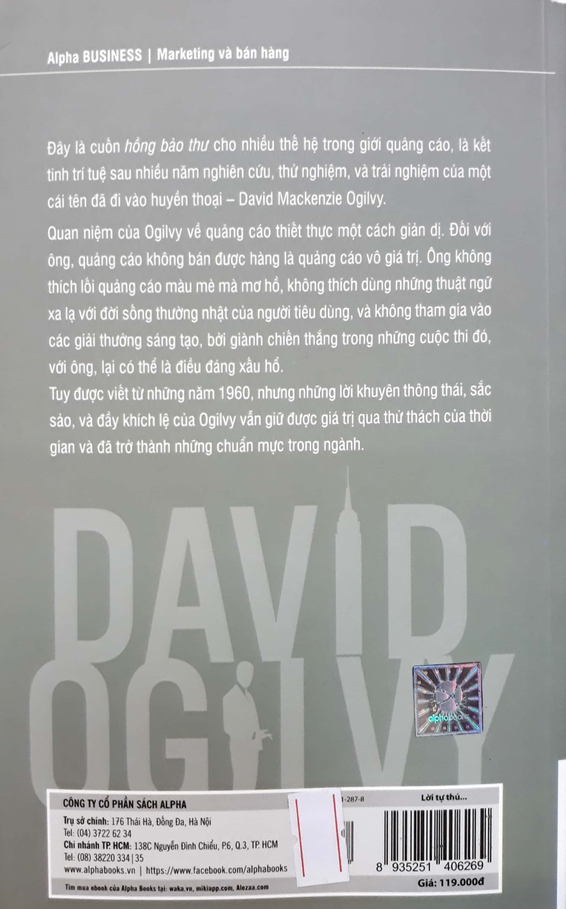 lời tự thú của một bậc thầy quảng cáo (tái bản 2017)