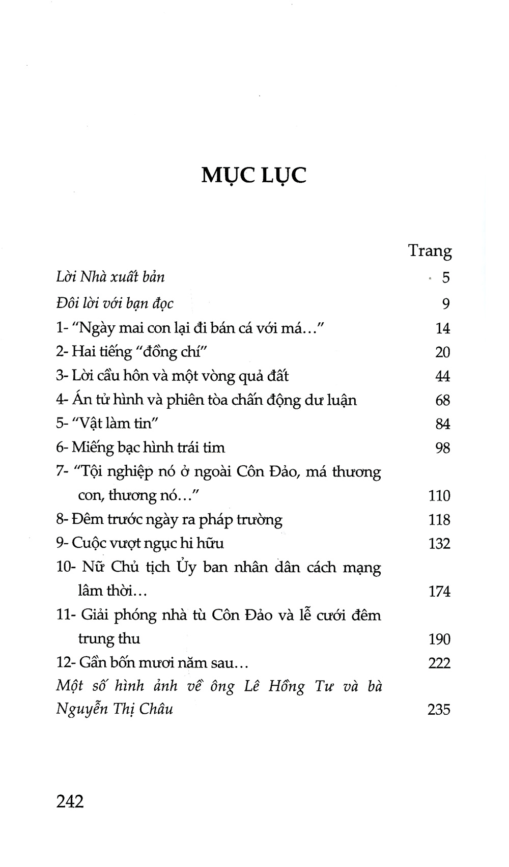 lời tựa một tình yêu