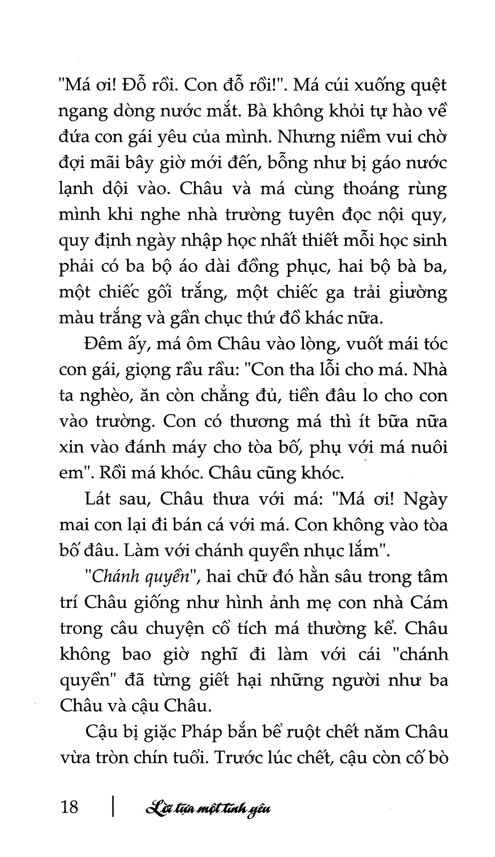lời tựa một tình yêu