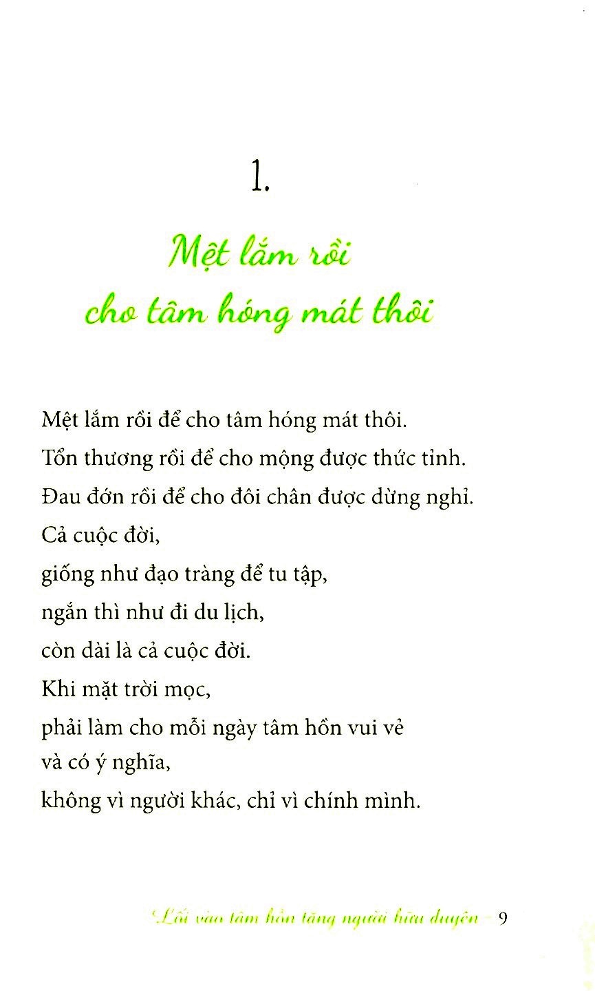 lối vào tâm hồn tặng người hữu duyên