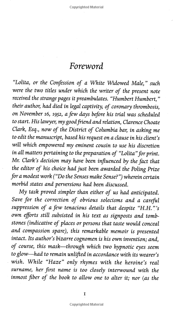 lolita (penguin essentials)