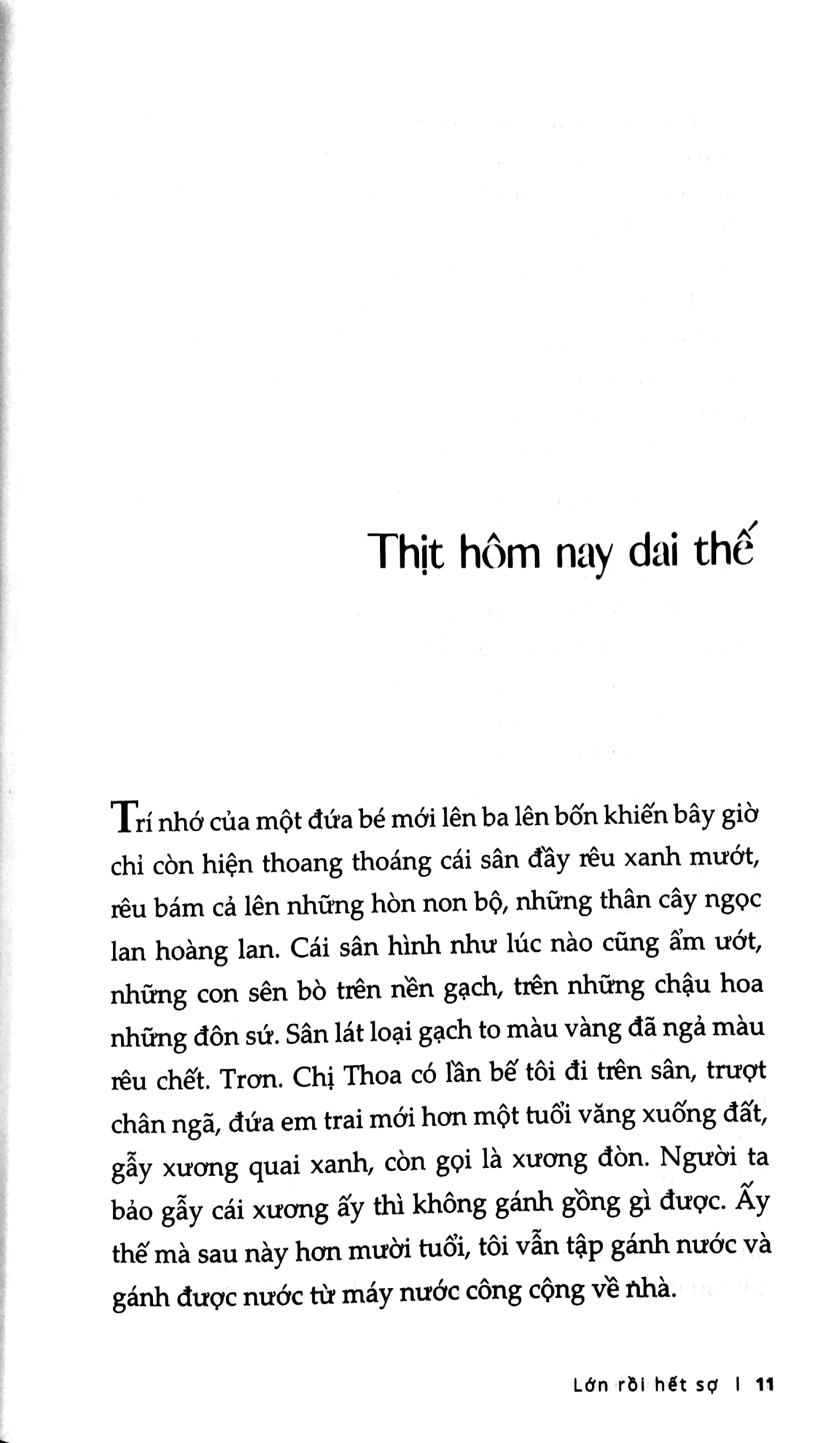 lớn rồi hết sợ