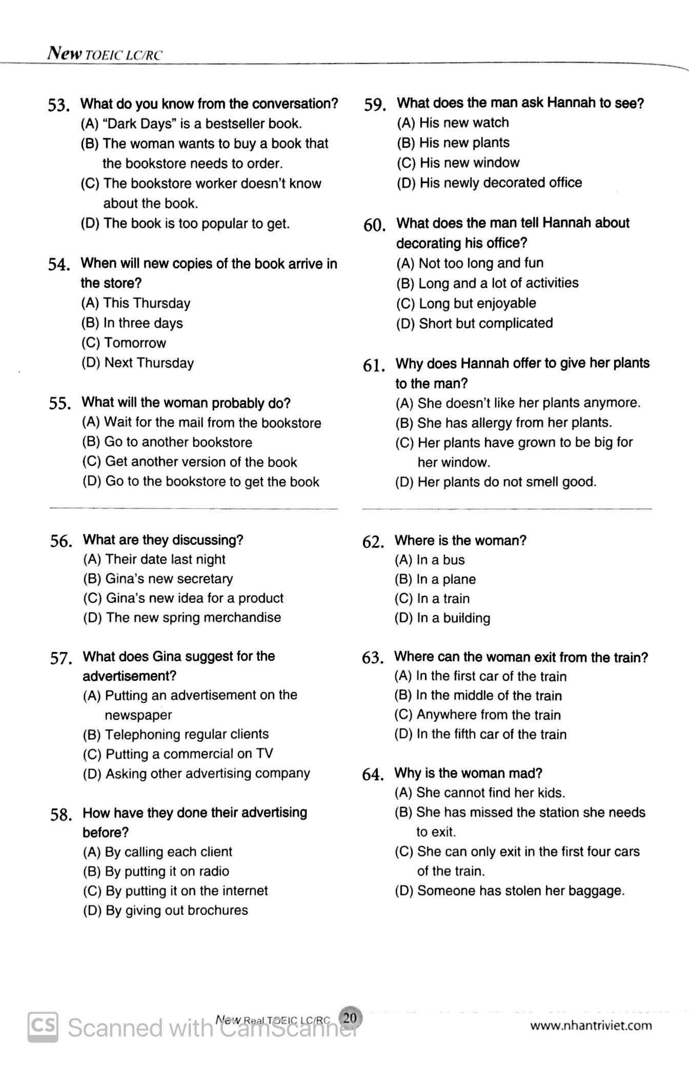 longman new real toeic full actual tests (kèm cd)