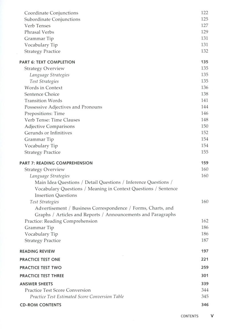 longman preparation series for the toeic test: listening and reading (6th edition) student book with mp3 & answer key level intro