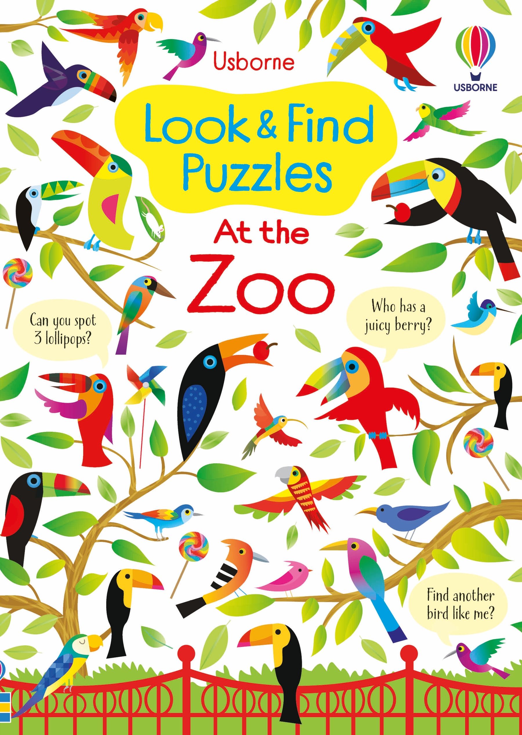 look and find puzzles: at the zoo