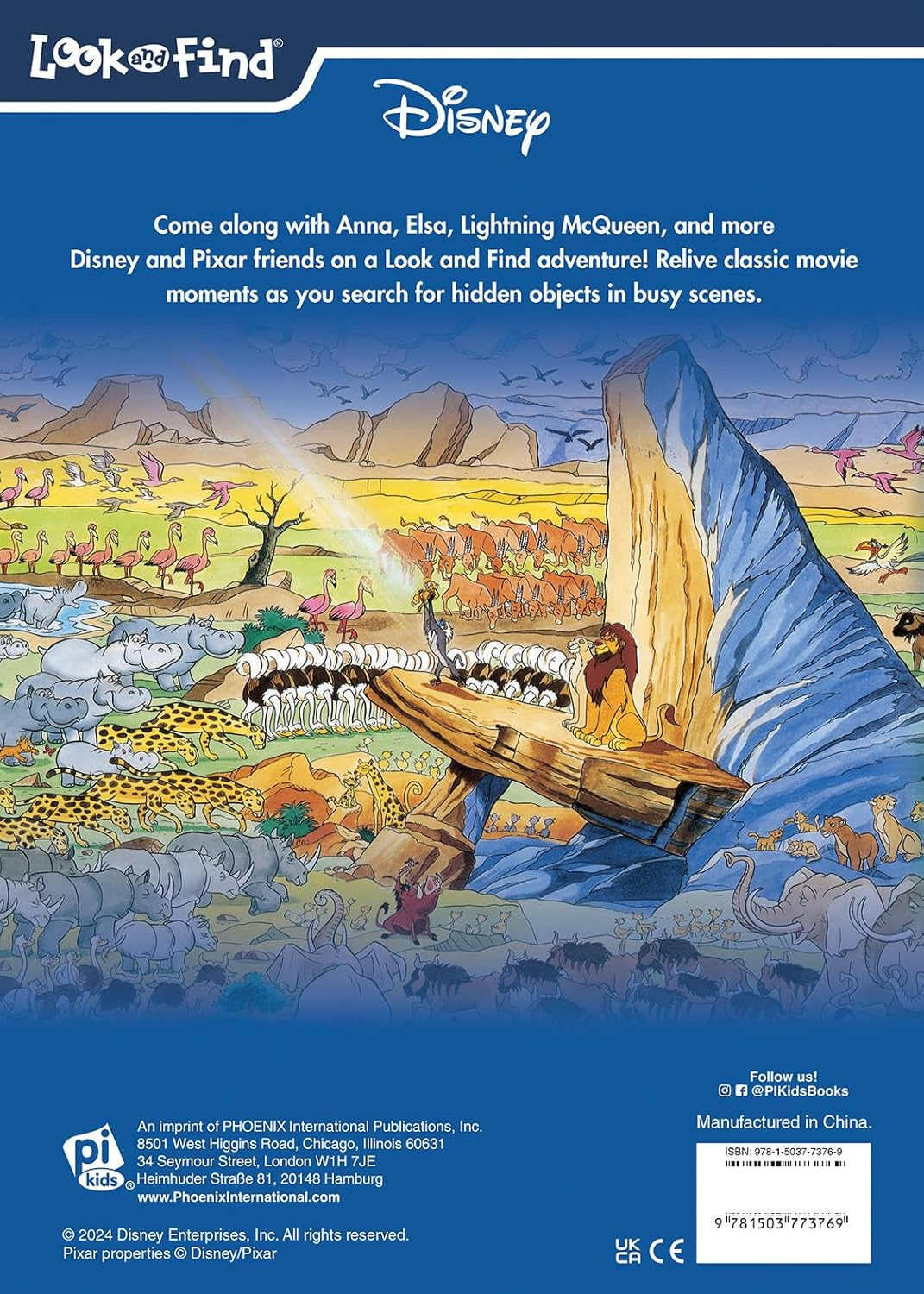 Look And Find Sticker Book Disney Pixar Movie Adventures