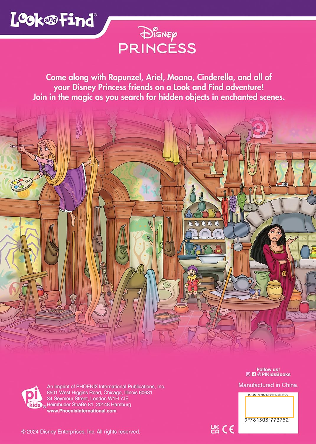 Look And Find Sticker Book Disney Princess Magical Adventures