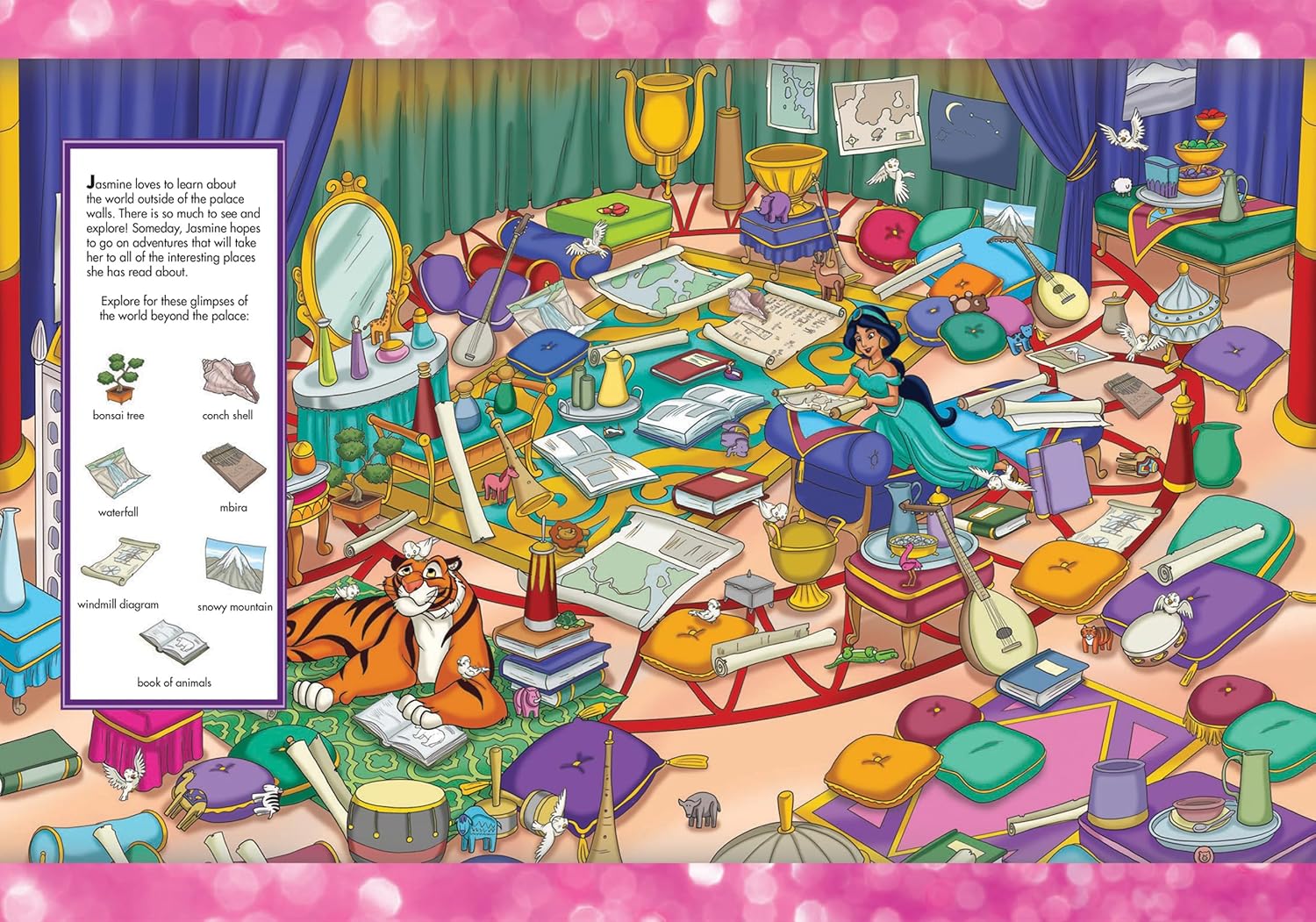 Look And Find Sticker Book Disney Princess Magical Adventures