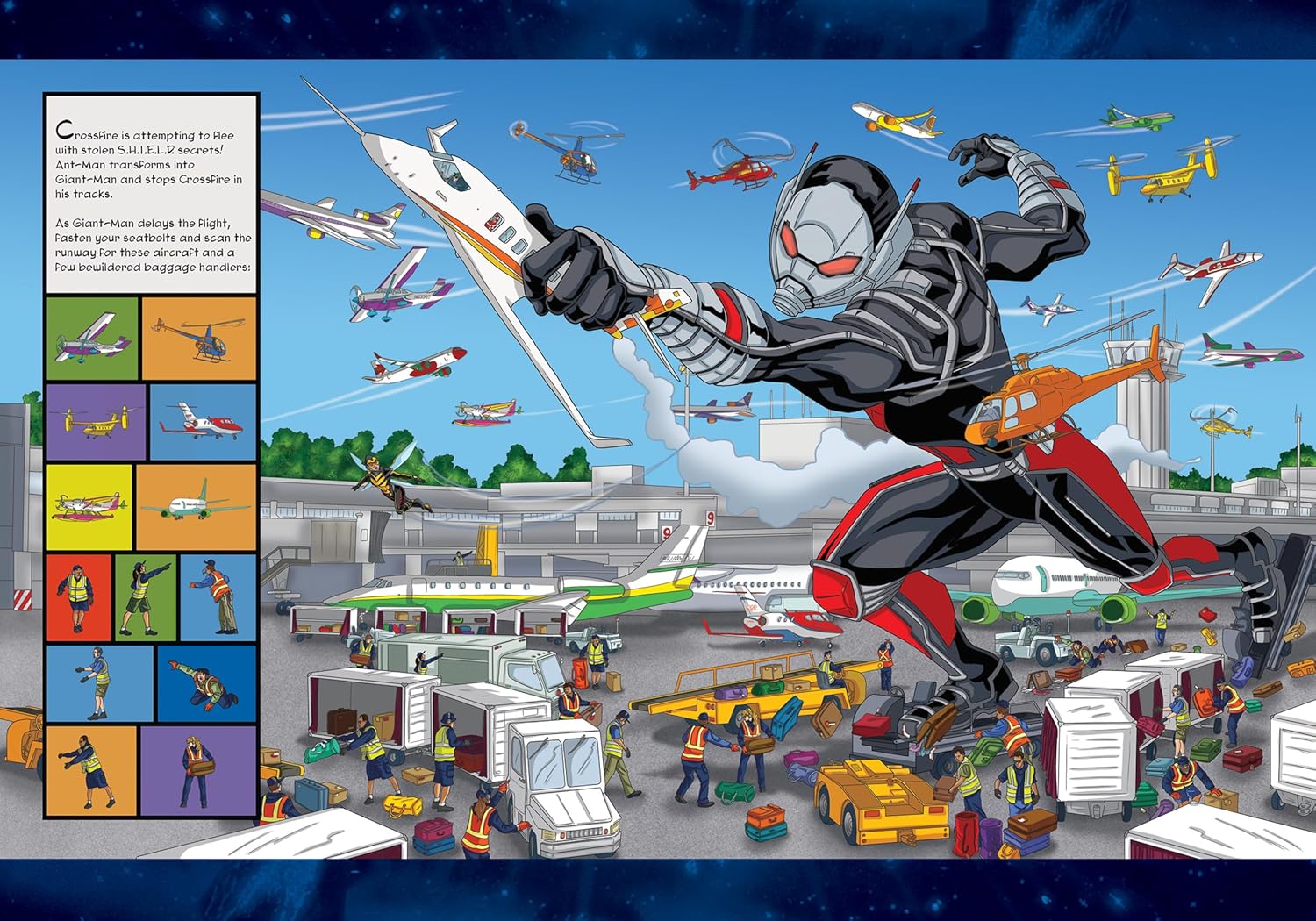 Look And Find Sticker Book Marvel Heroes And Villains