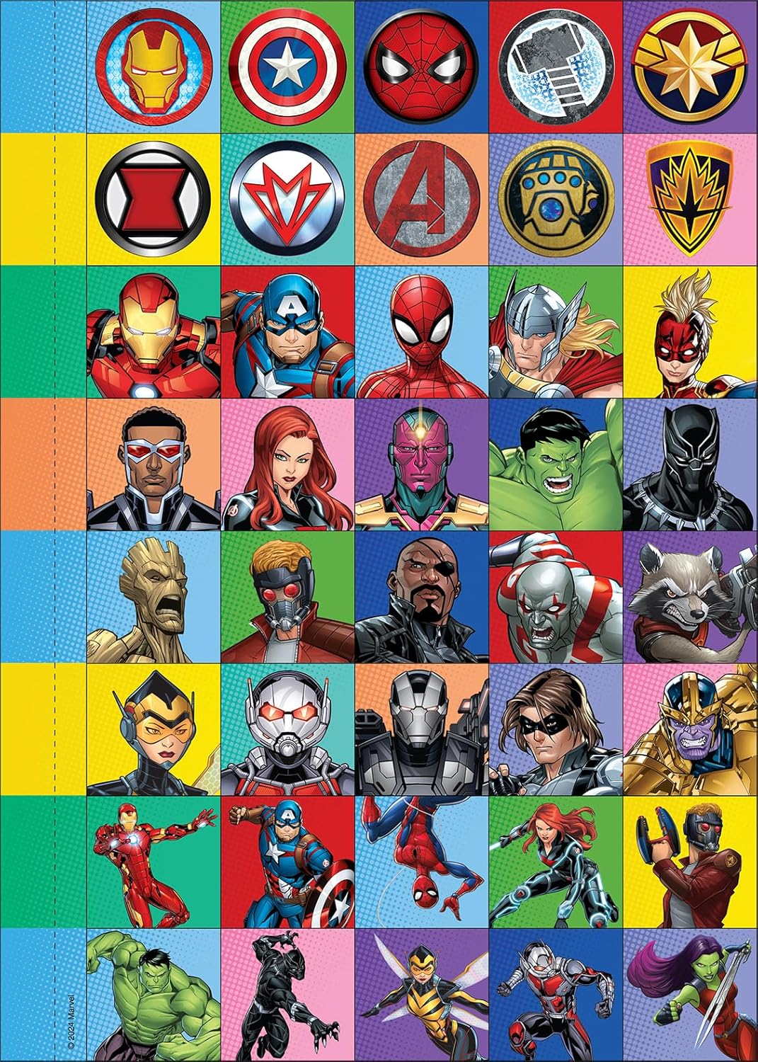 Look And Find Sticker Book Marvel Heroes And Villains