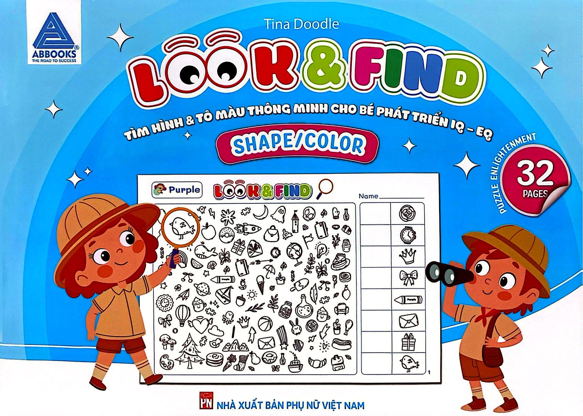 Look And Find - Tìm Hình Và Tô Màu Thông Minh Cho Bé Phát Triển IQ-EQ - Shape/Color