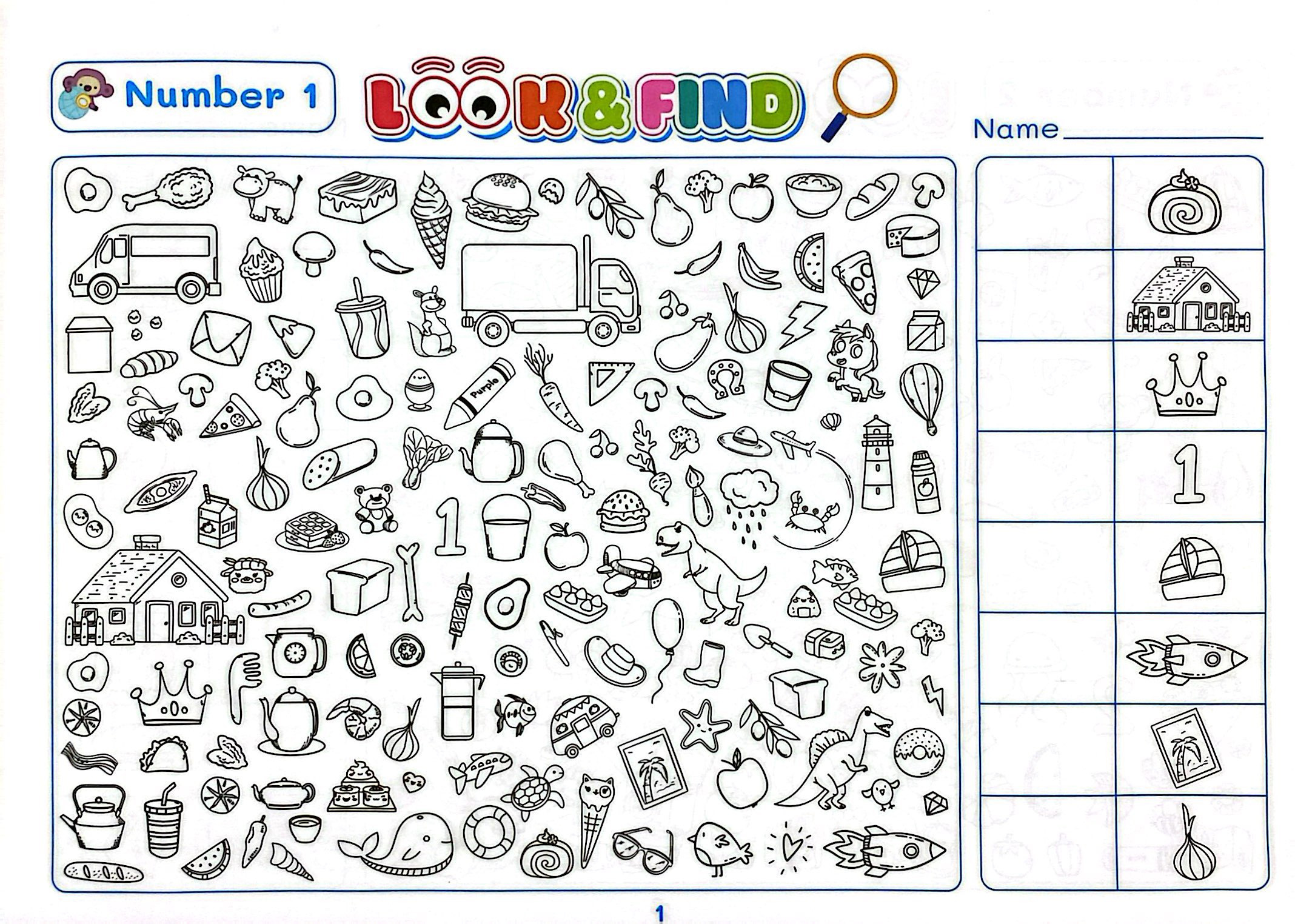 Look And Find - Tìm Hình Và Tô Màu Thông Minh Cho Bé Phát Triển IQ-EQ - Shape/Number