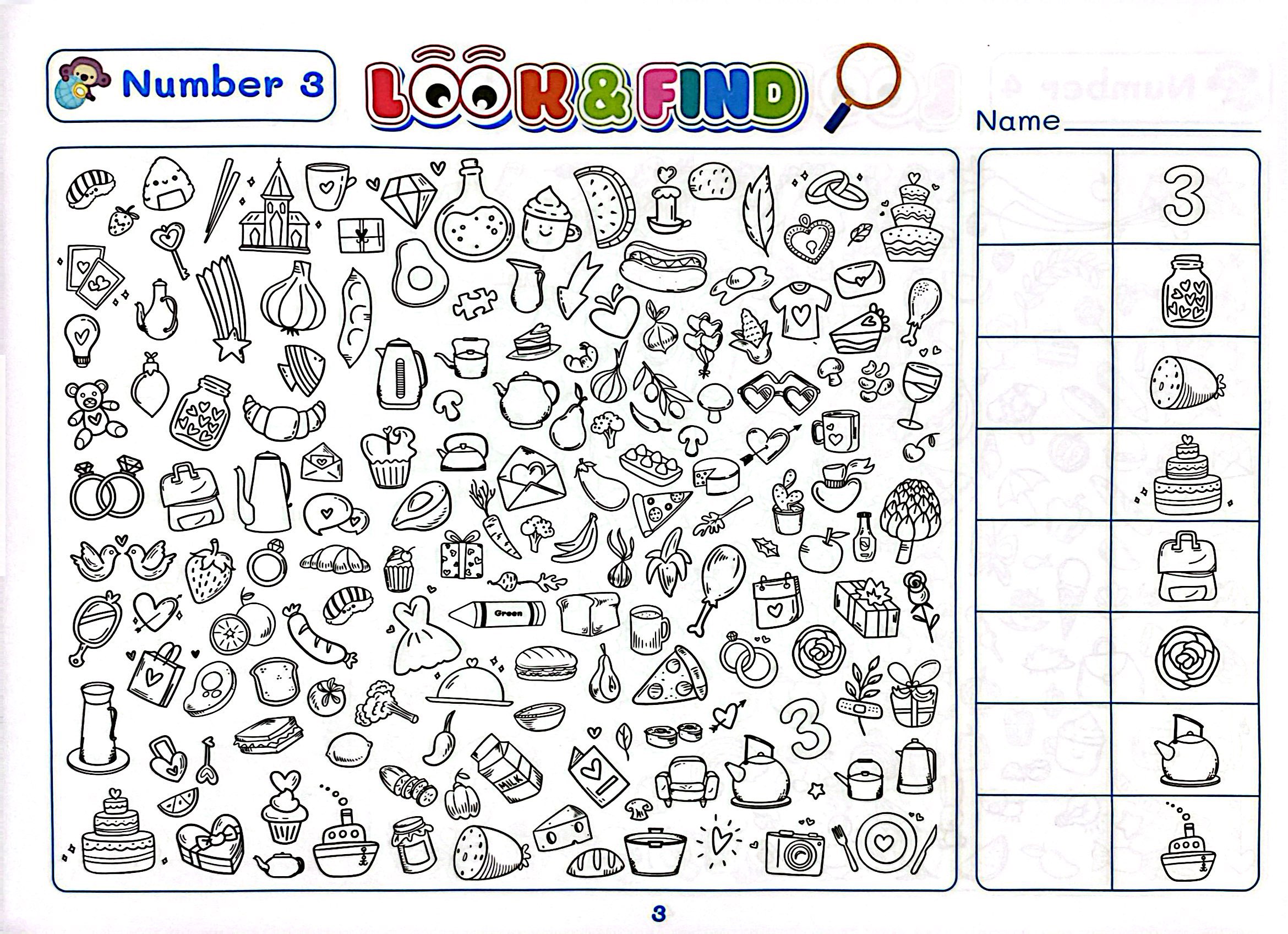 Look And Find - Tìm Hình Và Tô Màu Thông Minh Cho Bé Phát Triển IQ-EQ - Shape/Number