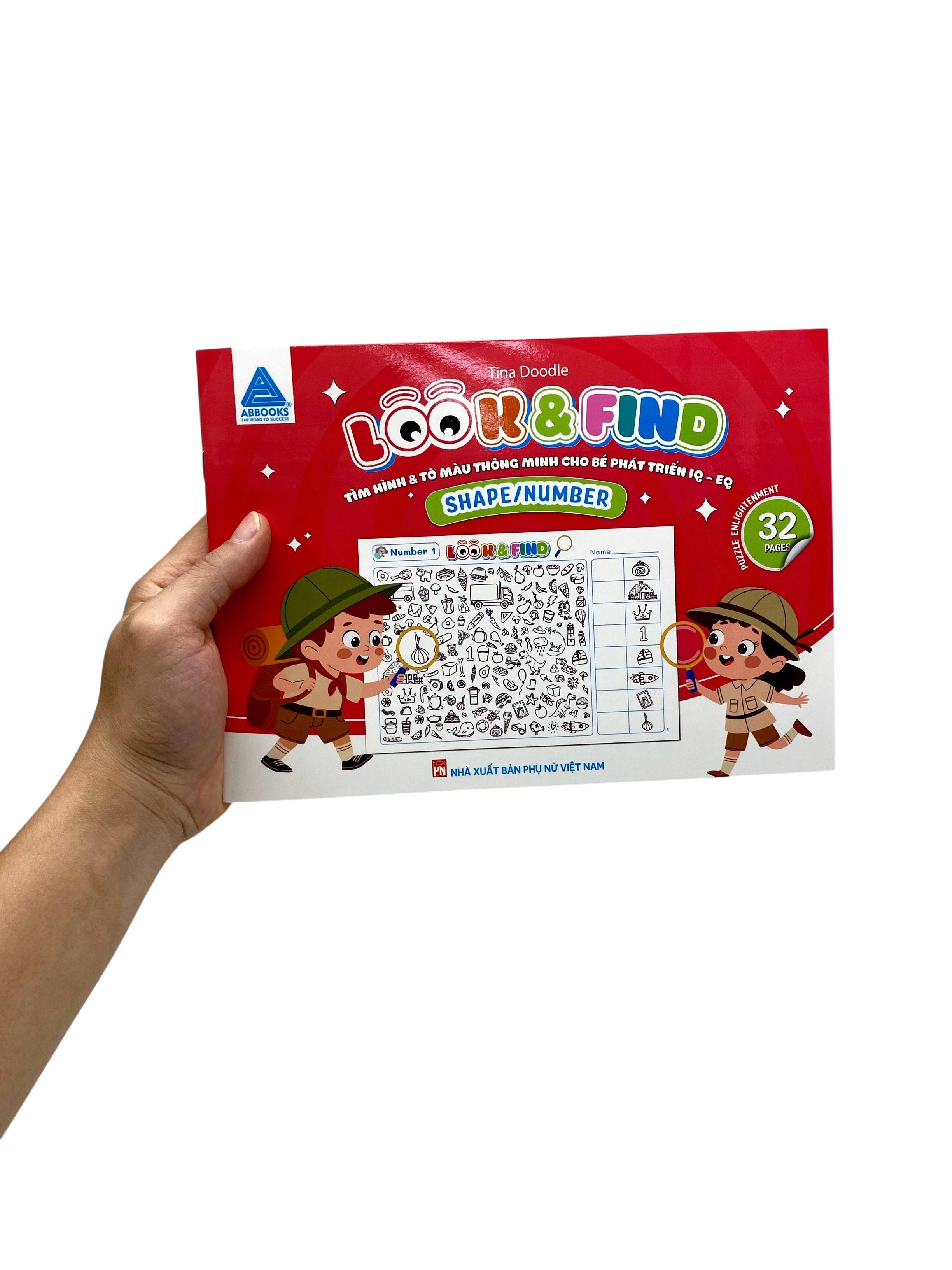 Look And Find - Tìm Hình Và Tô Màu Thông Minh Cho Bé Phát Triển IQ-EQ - Shape/Number