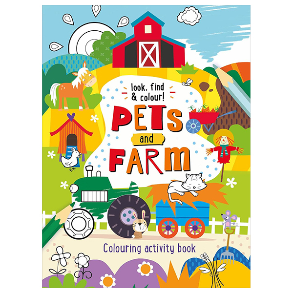 look find & colour - pets and farm