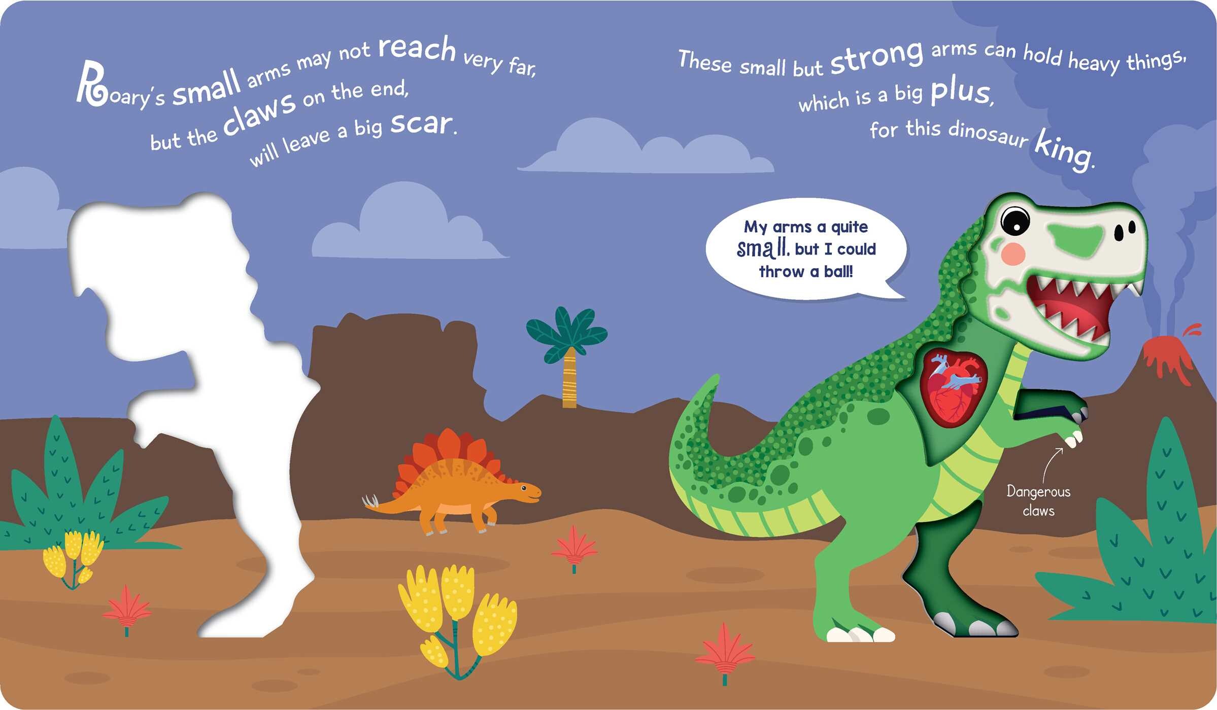 look inside - roary the dinosaur