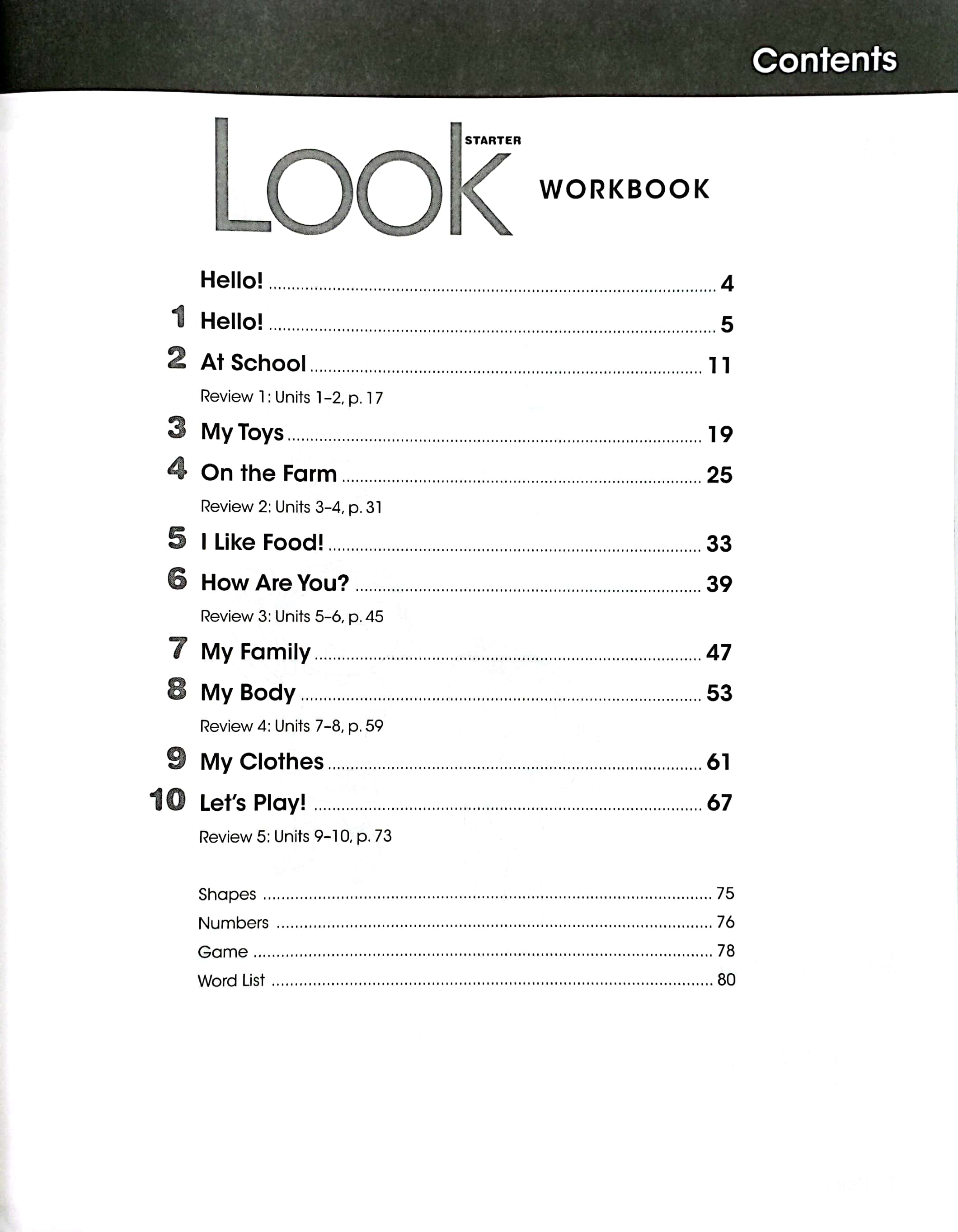 look starter: workbook with online practice