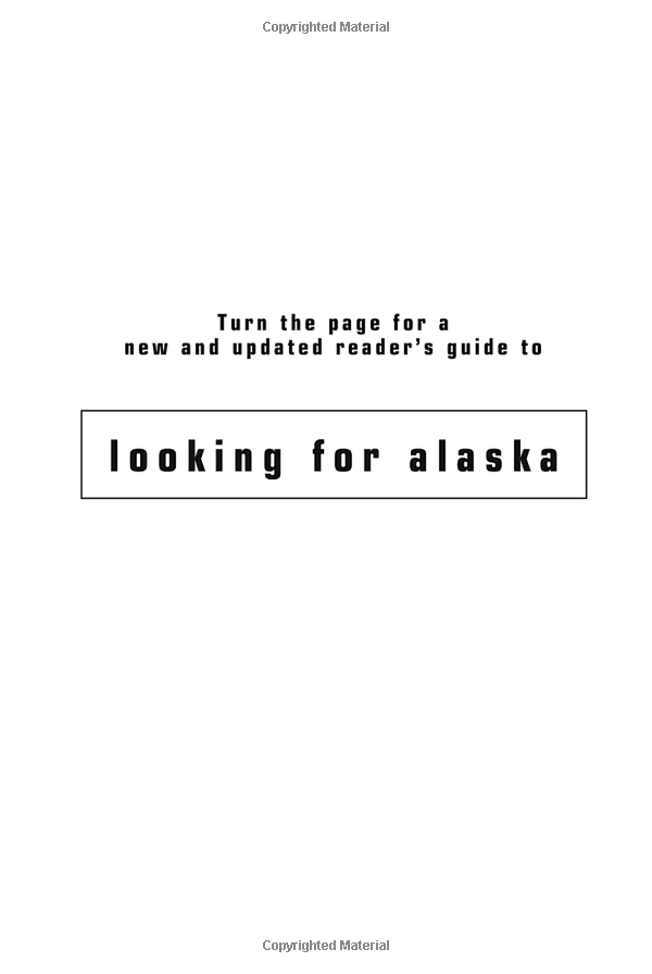 looking for alaska movie tie-in