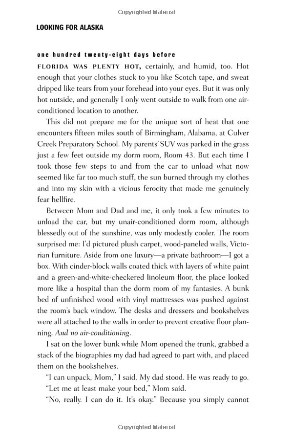 looking for alaska movie tie-in