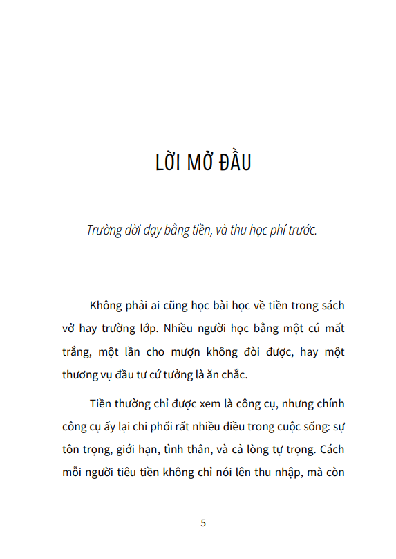 Lop Hoc Cua Tien - Nhung Bai Hoc Cuoc Song Ma Ta Chi Tham Khi Dinh Den Tien