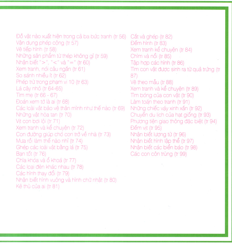 lớp học gia đình (6 tuổi)