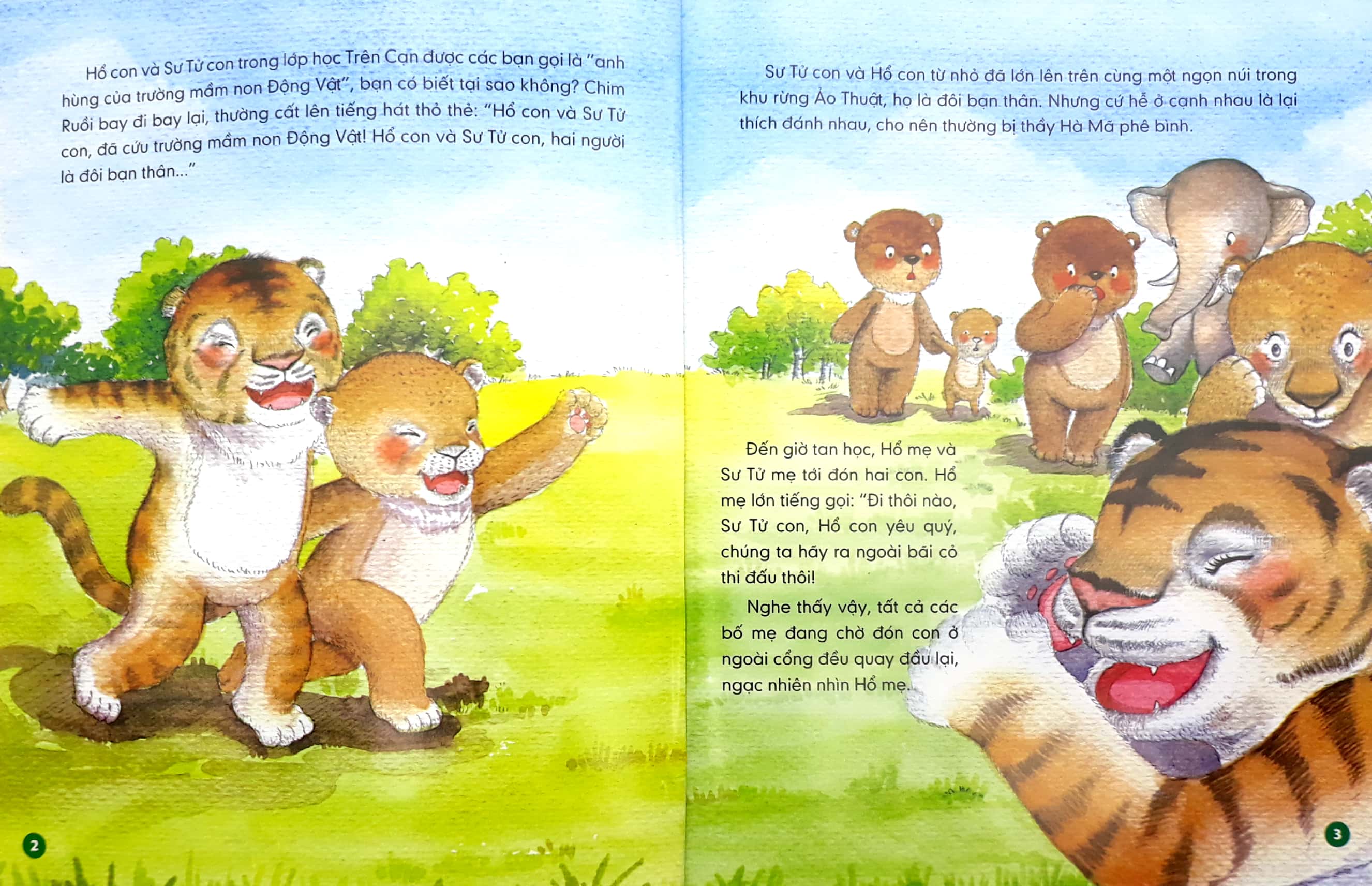 Lớp Học Trên Cạn - Trận Chiến Của Sư Tử Con Và Hổ Con