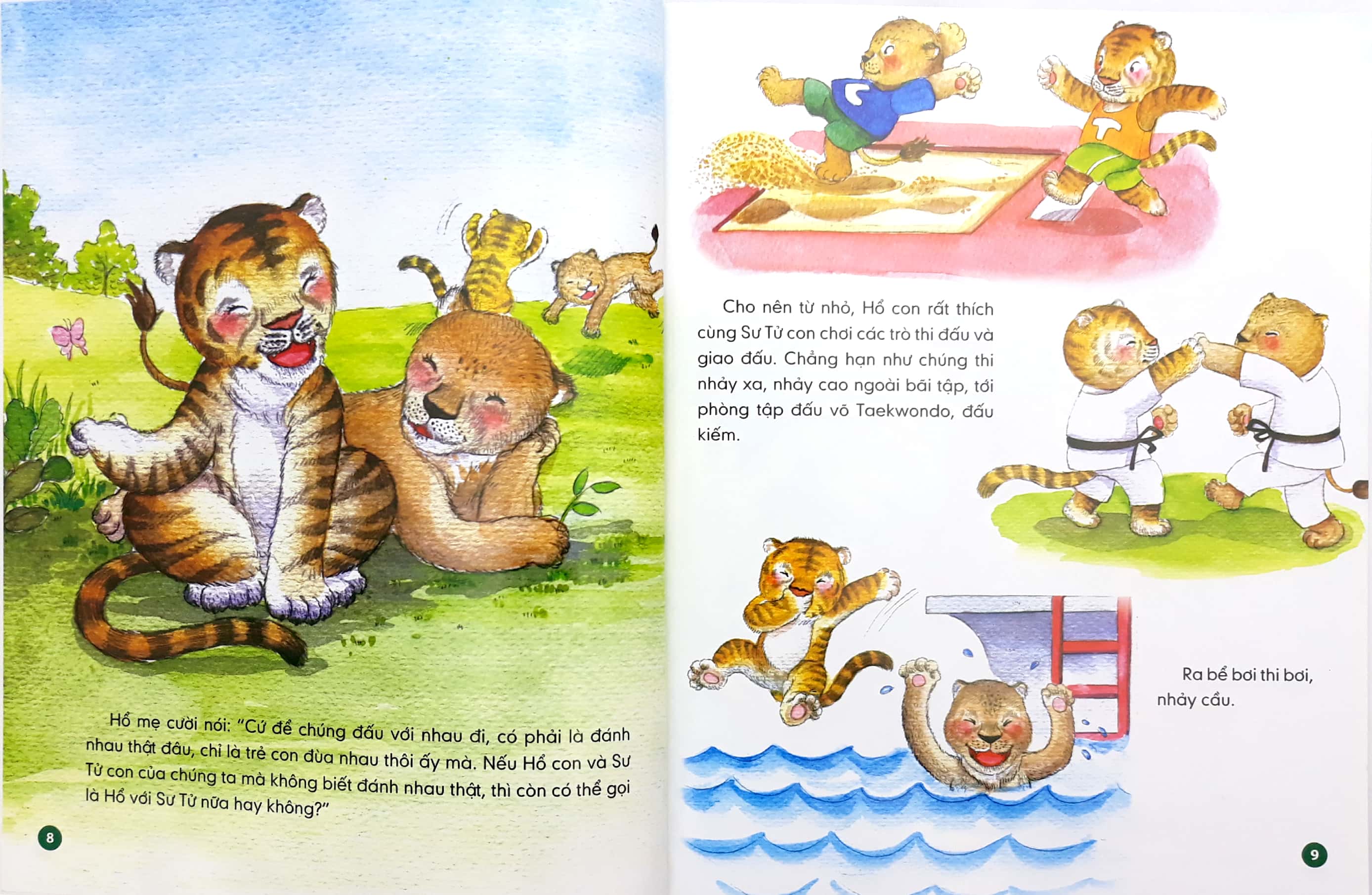 Lớp Học Trên Cạn - Trận Chiến Của Sư Tử Con Và Hổ Con