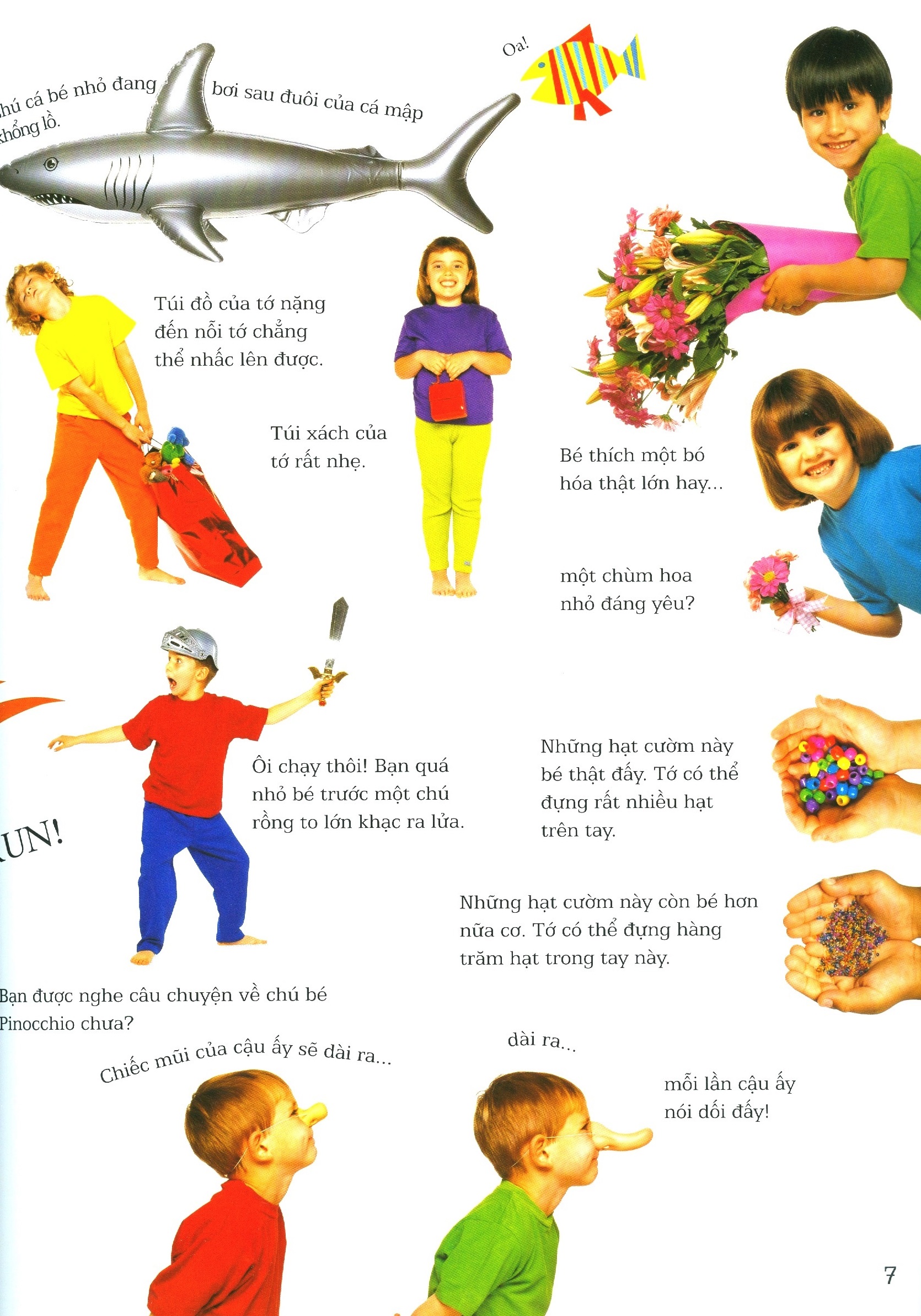 lớp học vui về kích thước - sizes