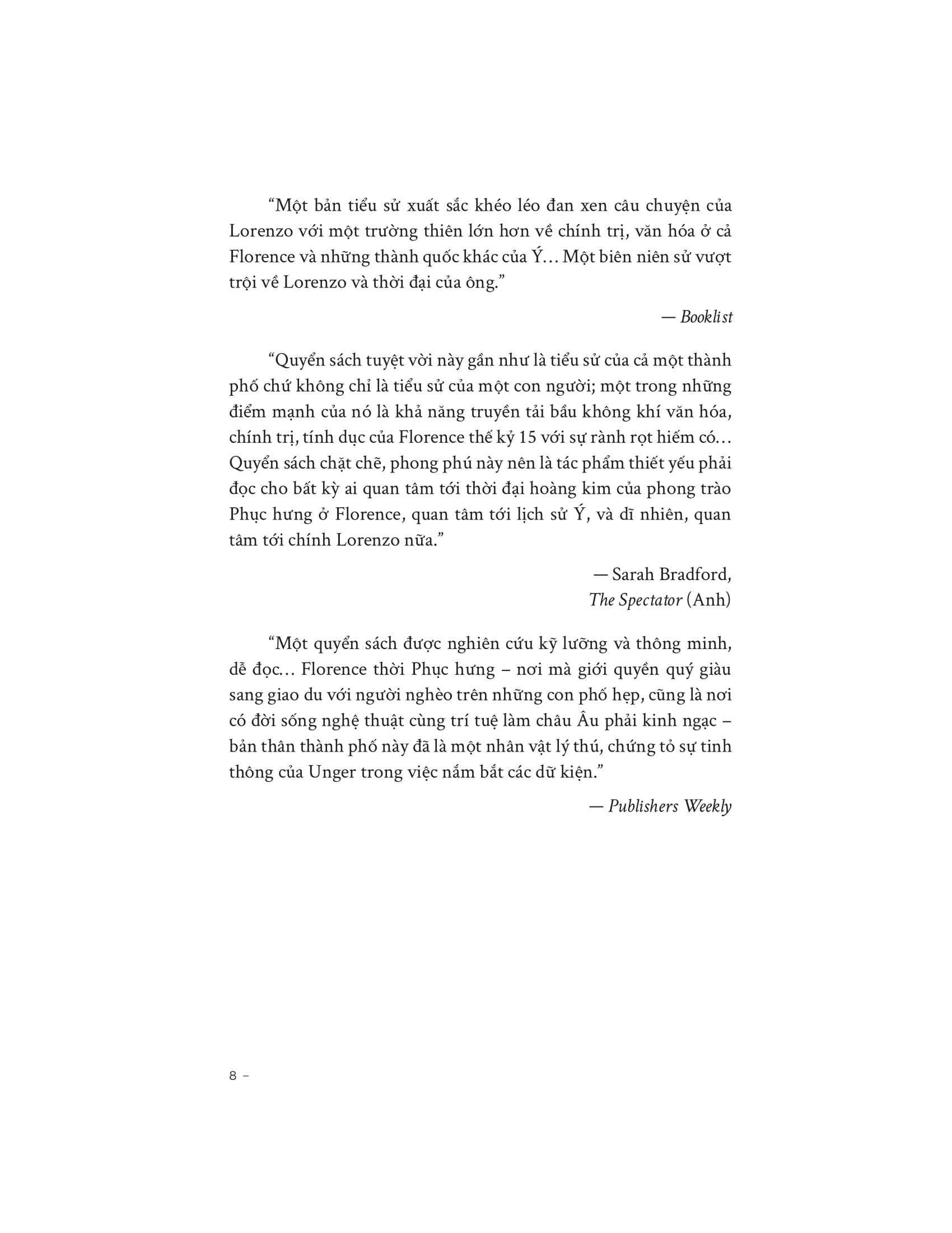 Lorenzo De’ Medici - Cuộc Đời Rực Rỡ Và Thời Đại Dữ Dội