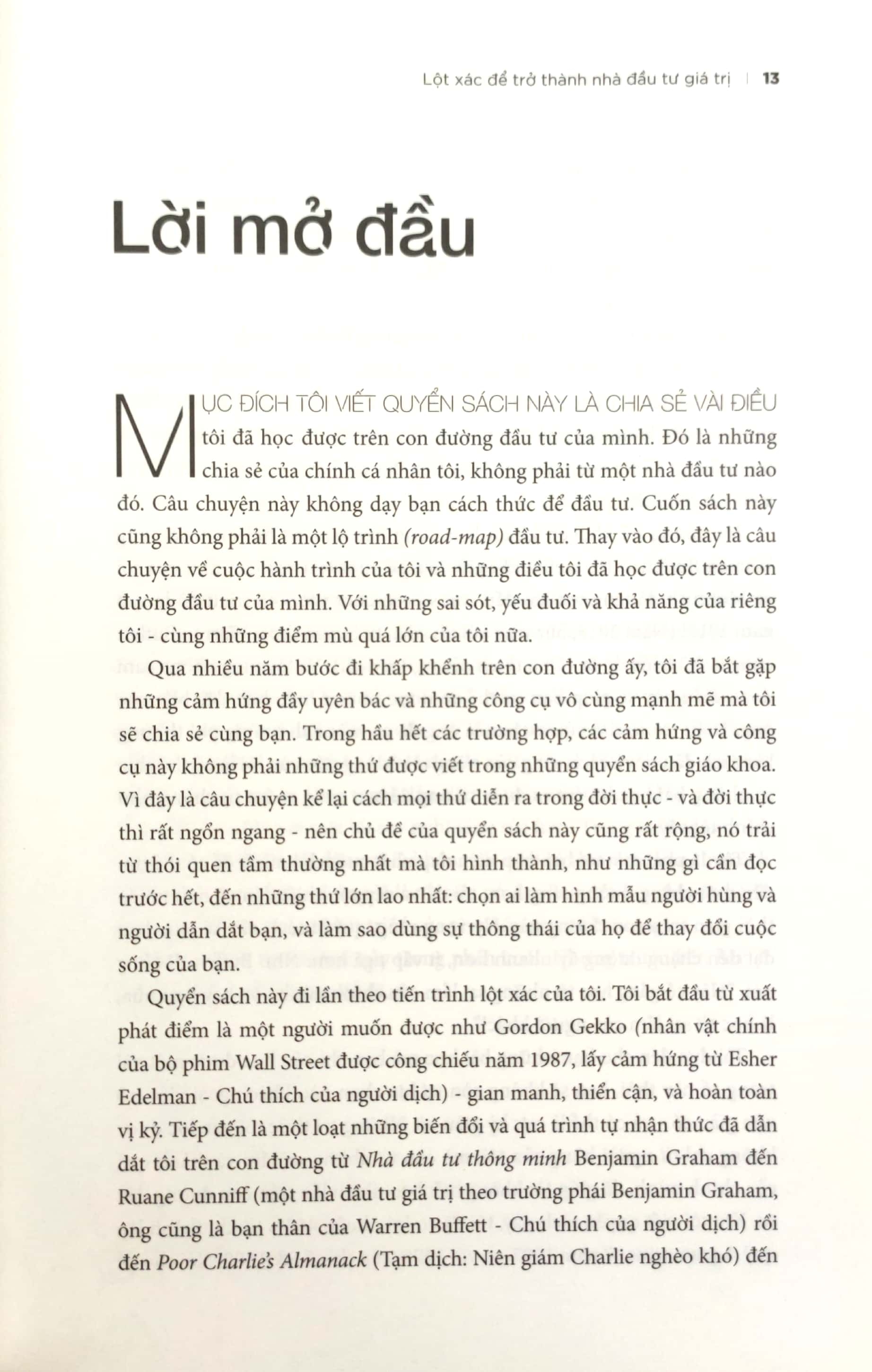 lột xác để trở thành nhà đầu tư giá trị - the education of a value investor (tái bản 2021)