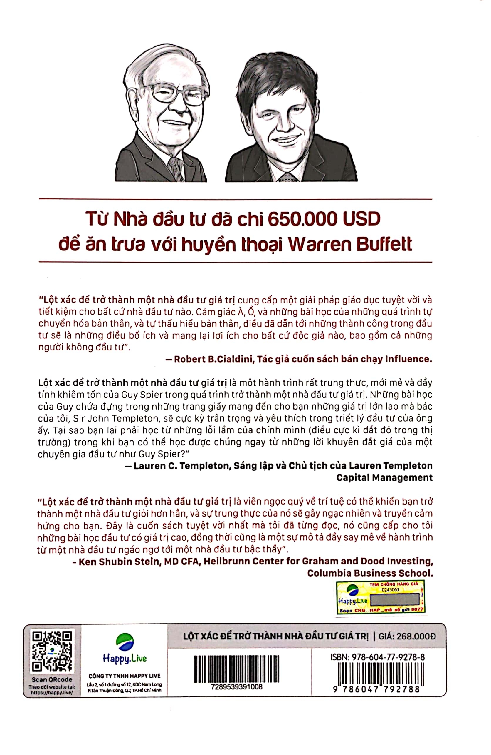 lột xác để trở thành nhà đầu tư giá trị - the education of a value investor (tái bản 2021)