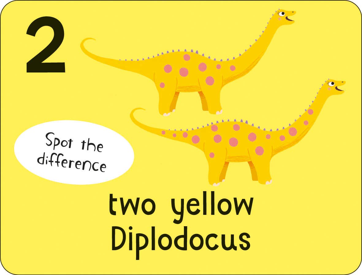 lots to spot flashcards - dinosaurs!