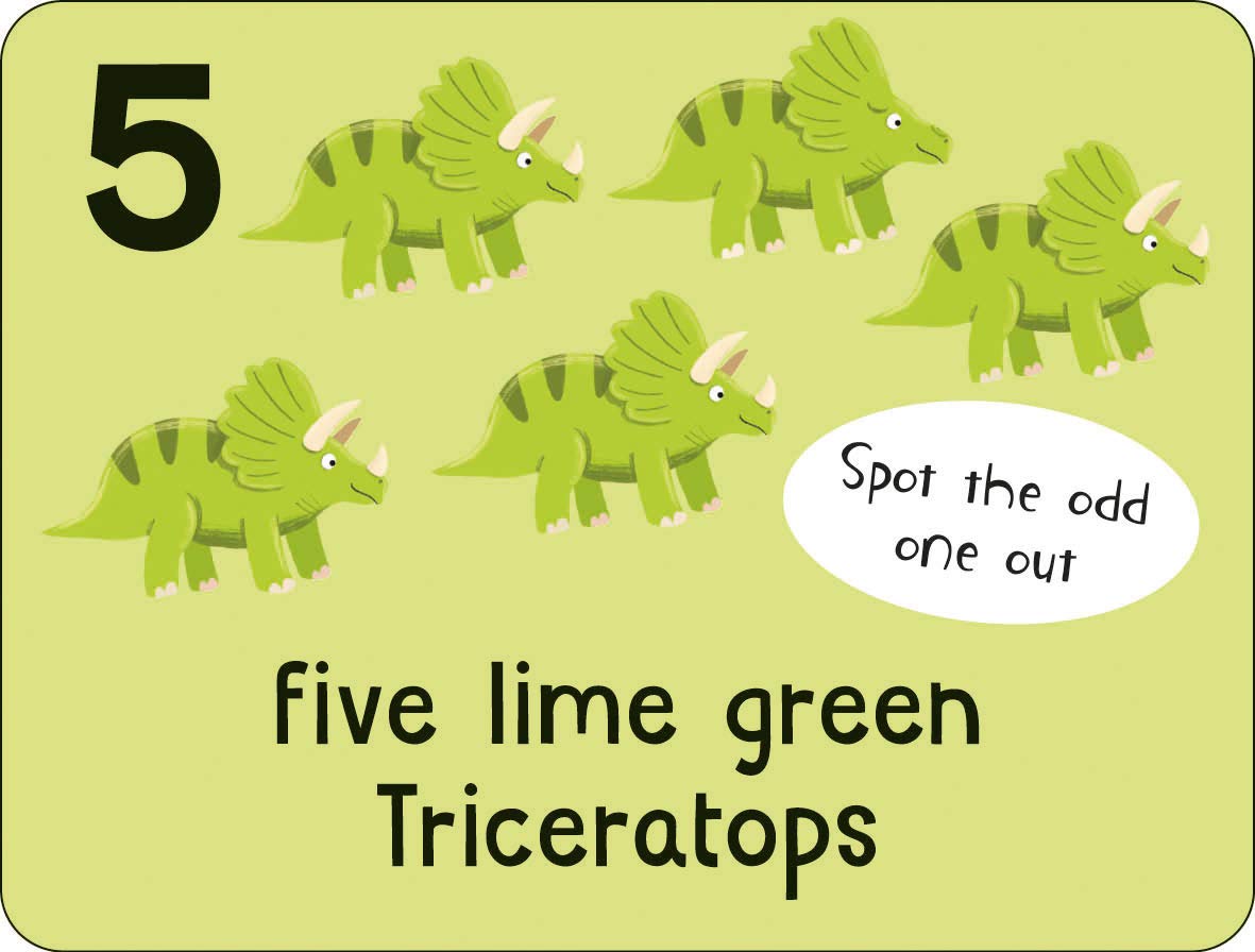 lots to spot flashcards - dinosaurs!