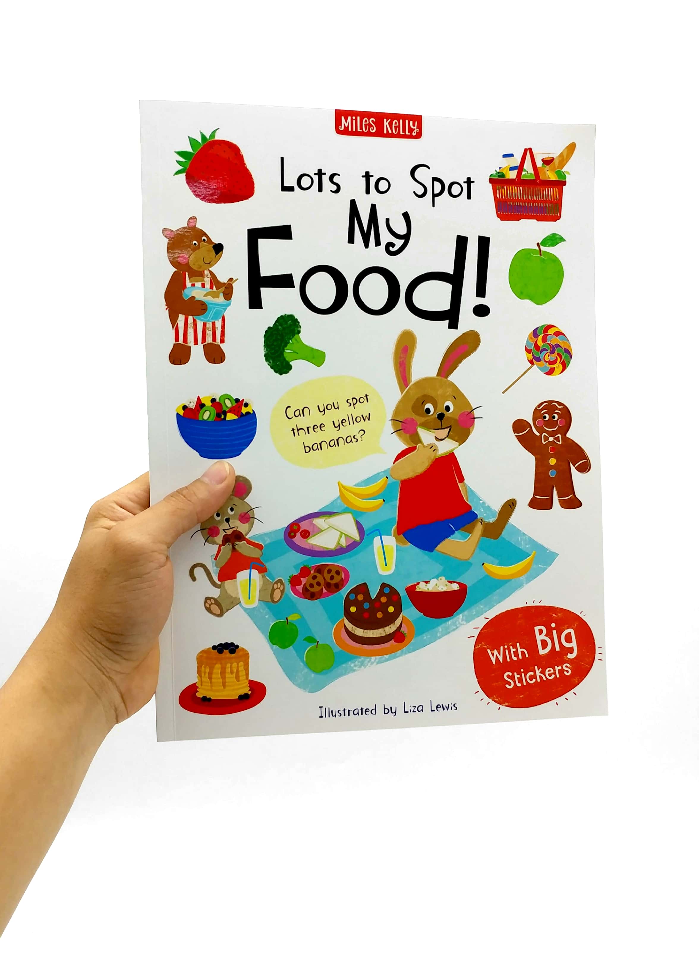 lots to spot sticker book: my food!