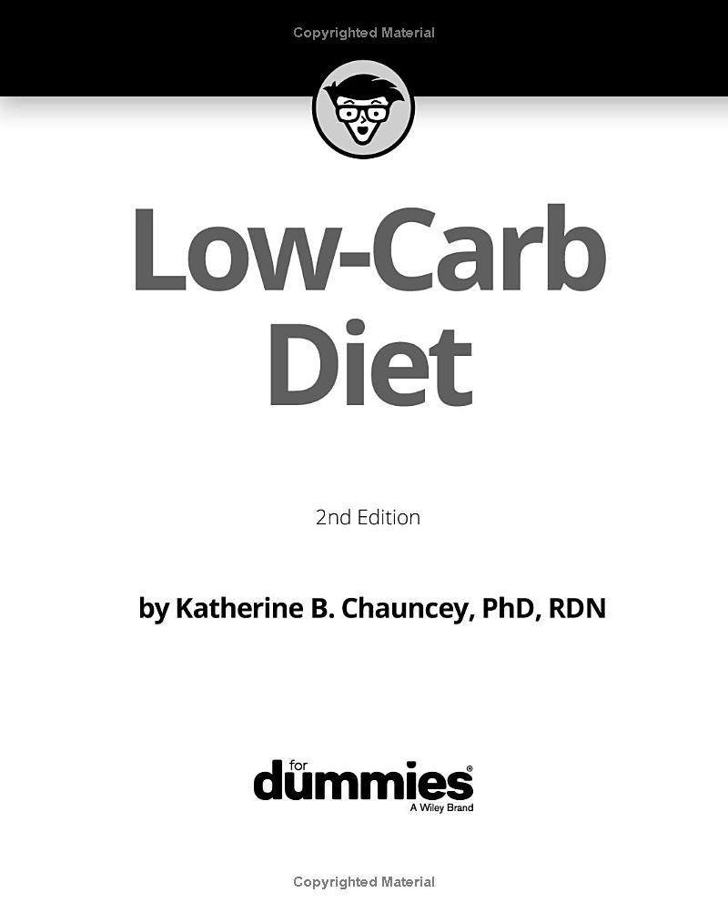 low-carb diet for dummies 2nd edition