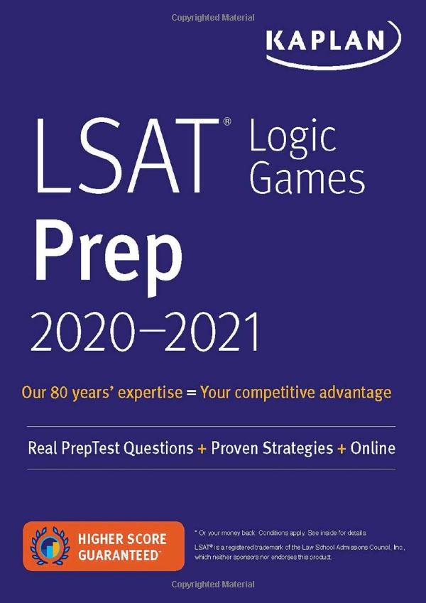 lsat logic games prep 2020-2021 : real preptest questions + proven strategies + online